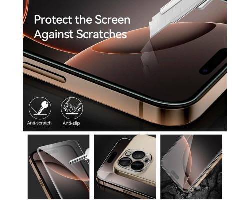 Комплект із 6 захисних плівок для iPhone 16 Pro