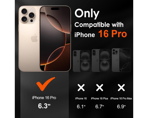 Комплект із 6 захисних плівок для iPhone 16 Pro