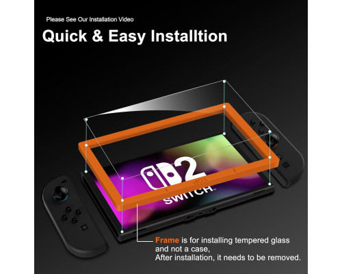 Захисна плівка для екрана QHOHQ для Nintendo Switch Gen 2 2025