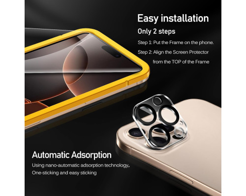 Комплект із 6 захисних плівок для iPhone 16 Pro