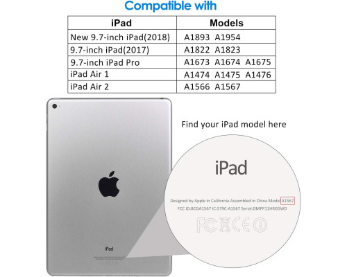 Захисна плівка для iPad (9,7 дюйма, модель 2018/2017, 6-е/5-е покоління), iPad Air 1, iPad Air 2, iPad Pro 9,7 дюйма (упаковка з 2 штук)