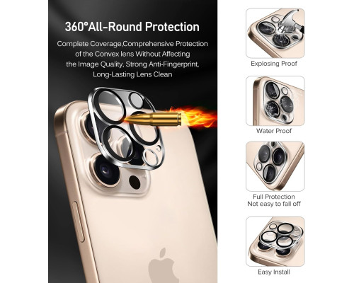 Комплект із 6 захисних плівок для iPhone 16 Pro
