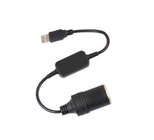 Перехідник 5V USB A для автомобільних прикурювачів