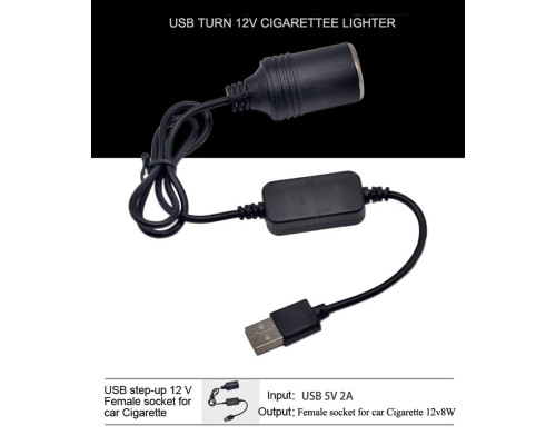 Перехідник 5V USB A для автомобільних прикурювачів