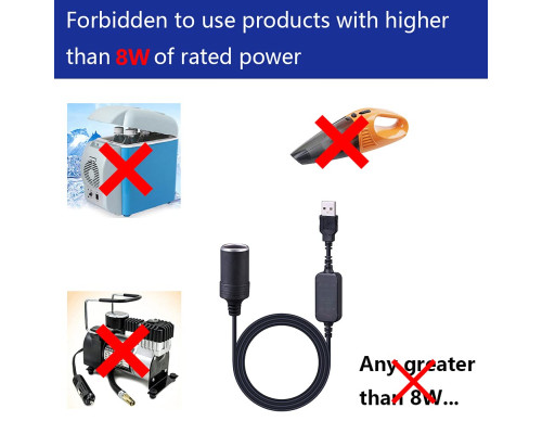 Перехідник 5V USB A для автомобільних прикурювачів