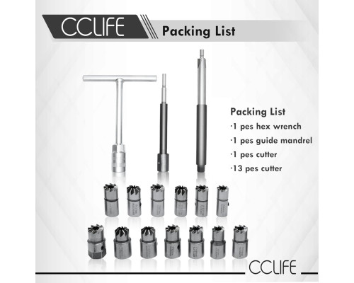 17-компонентна фреза для дизельних інжекторів CCLIFE
