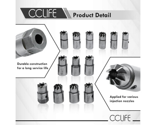 17-компонентна фреза для дизельних інжекторів CCLIFE