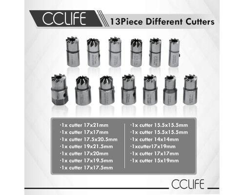 17-компонентна фреза для дизельних інжекторів CCLIFE