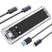 Зовнішній корпус для SSD M.2 NVMe, USB 3.2 Gen 2, 10 Гбіт/с, модель TCM2-Black