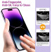 Захисні плівки QHOHQ для екрану iPhone 14 Pro Max 6.7 дюймів, 3 шт., із загартованим склом для об'єктива камери