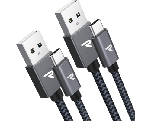 Кабель RAMPOW USB C - USB А 2 м (2 шт)