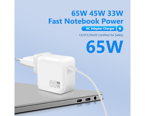 Зарядний пристрій з кабелем USB C 2 м