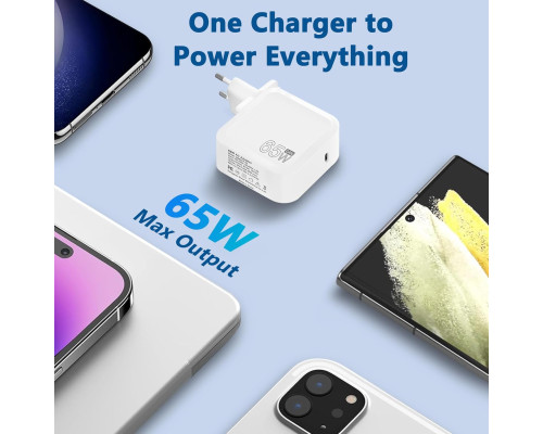 Зарядний пристрій з кабелем USB C 2 м