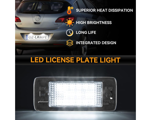 Світлодіодний ліхтар підсвічування номерного знаку OZ-LAMPE (Комплект 2шт)