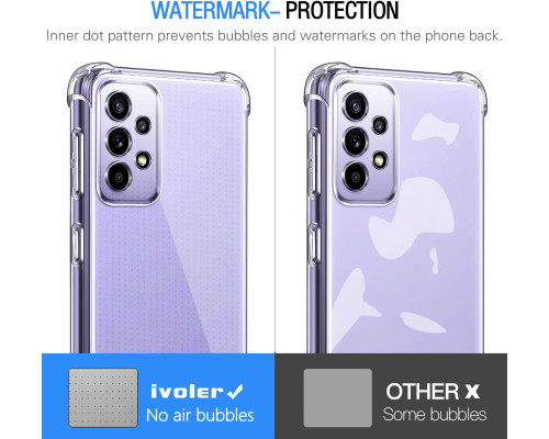 Чохол ivoler для Samsung Galaxy A52 5G / Galaxy A52 4G + 3 шт. загартованого скла
