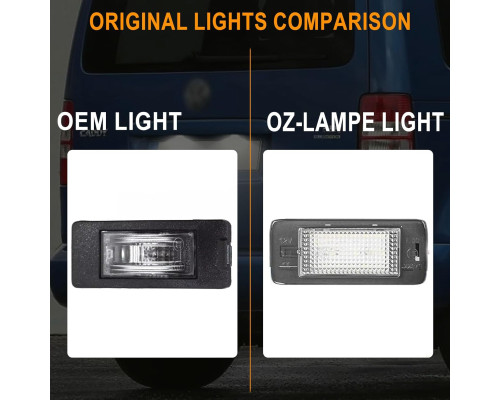 Світлодіодний ліхтар підсвічування номерного знаку OZ-LAMPE (Комплект 2шт)