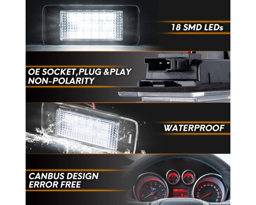 Світлодіодний ліхтар підсвічування номерного знаку OZ-LAMPE (Комплект 2шт)