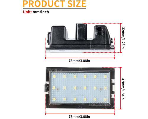 Світлодіодний ліхтар підсвічування номерного знаку OZ-LAMPE (білий)