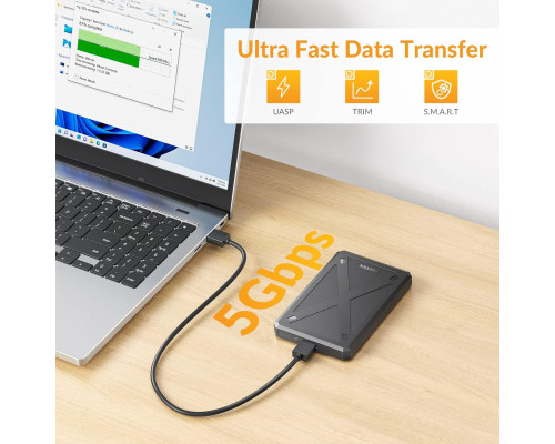 iDsonix 2,5-дюймовий корпус для жорсткого диску USB 3.0 до SATA III