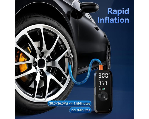 Портативний повітряний компресор для накачування шин Vulisox 6000 mAh