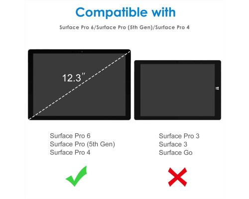 Захисна плівка для екрана JETech для Microsoft Surface Pro 6/5/4