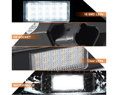 Підсвічування OZ-LAMPE номерного знака сумісні з PEUGEOT (Комплект 2шт)