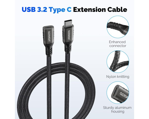 Подовжувальний кабель aceyoon USB C 1 м