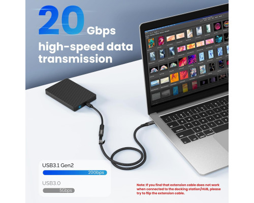 Подовжувальний кабель aceyoon USB C 1 м