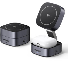 Магнітна складана зарядна станція UGREEN MagFlow Qi2