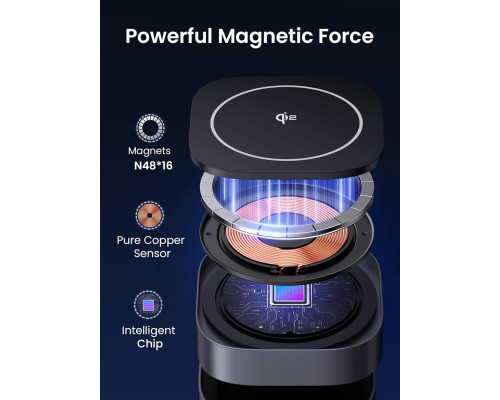 Магнітна складана зарядна станція UGREEN MagFlow Qi2
