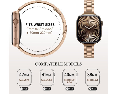 Металевий ремінець Dolstrap сумісний із Apple Watch