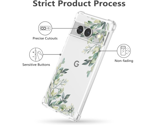Ударостійкий чохол RALEAVO для Google Pixel 8a з квітковим принтом