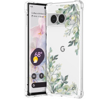 Ударостійкий чохол RALEAVO для Google Pixel 8a з квітковим принтом