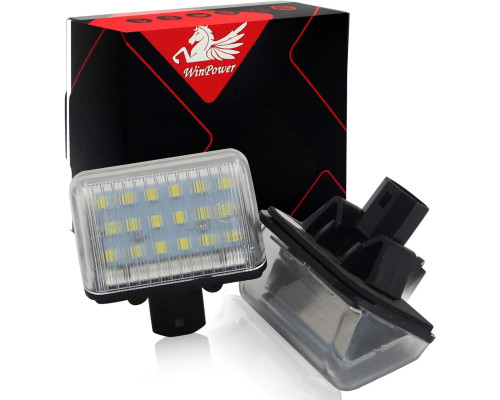 Світлодіодні лампи підсвічування номерного знака WinPower 6000K 18SMD (Комплект 2шт)