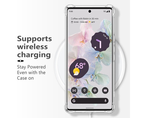 Ударостійкий чохол RALEAVO для Google Pixel 8a з квітковим принтом