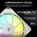 Вентилятори CORSAIR RS120 ARGB 120 мм PWM з низьким рівнем шуму (Комплект 3шт)