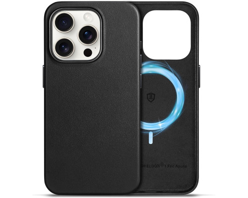 Шкіряний захисний чохол для iPhone 15 Pro 6.1