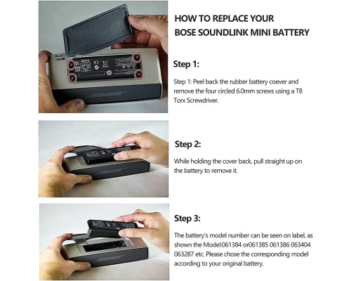 Акумуляторна батарея CRLYLC 7.4V 2600mAh для колонки Bose Soundlink