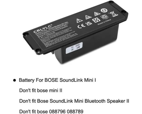 Акумуляторна батарея CRLYLC 7.4V 2600mAh для колонки Bose Soundlink
