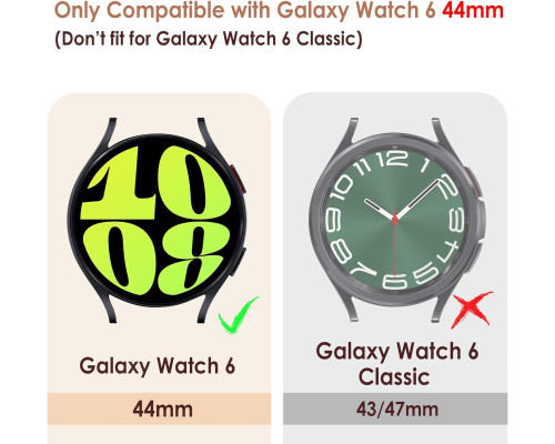 Комплект з 5 чохлів для Samsung Galaxy Watch 6 40mm 2023
