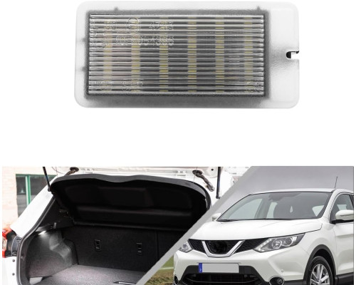 Світлодіодний білий ліхтар багажника для Nissan Qashqai Leaf Juke Pulsar Note