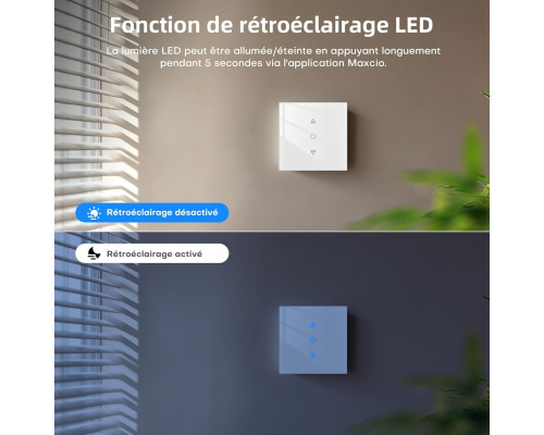 Розумний ролетний перемикач Maxcio WiFi сумісний з HomeKit/Alexa та Google Home
