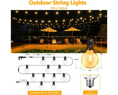 Вулична гірлянда Ollny Festoon Lights 15 м