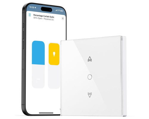 Розумний ролетний перемикач Maxcio WiFi сумісний з HomeKit/Alexa та Google Home