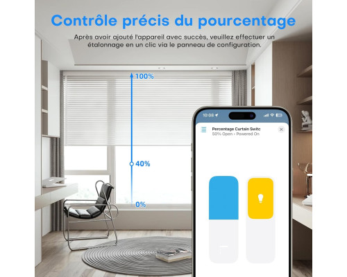 Розумний ролетний перемикач Maxcio WiFi сумісний з HomeKit/Alexa та Google Home