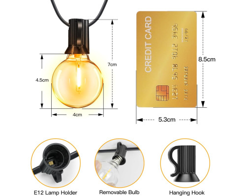 Вулична гірлянда Ollny Festoon Lights 15 м