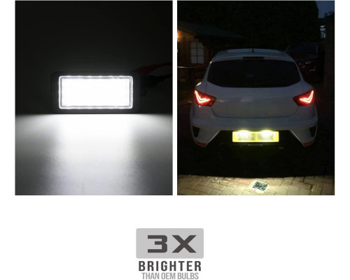 Світлодіодне підсвічування номерного знака для Seat Ibiza MK4 IV Hatchback 2009-2016