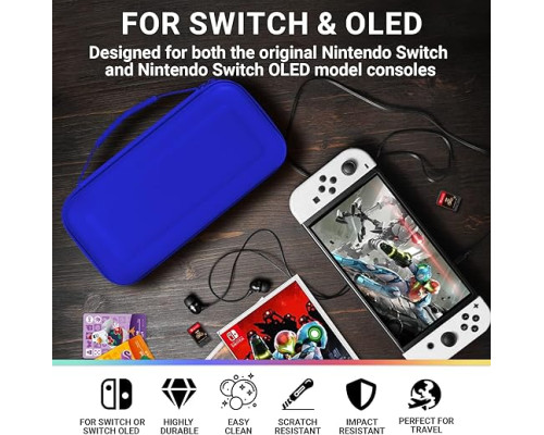 Чохол для Nintendo Switch Oled зі сховищем для ігор та аксесуарів