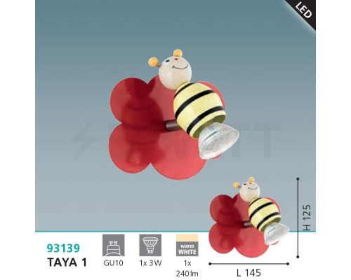 Дитяче бра Eglo TAYA LED 93139
