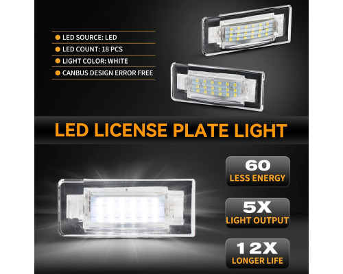 Світлодіодне підсвічування номерного знаку OZ-LAMPE 2835 SMD (комплект 2 шт)